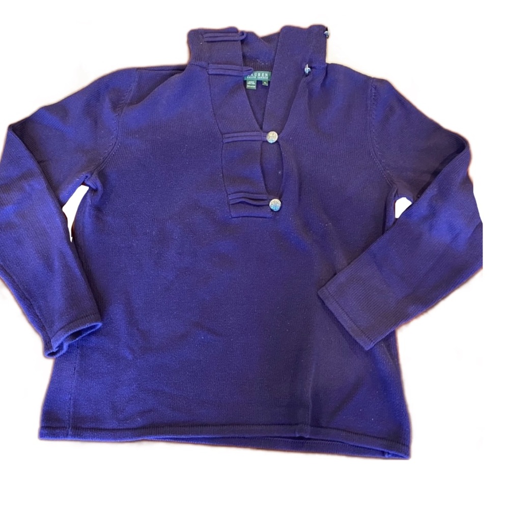 Ralph Lauren Purple Turtleneck Sweater
